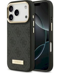 Guess 4G Logo Plate MagSafe Case Защитный чехол для iPhone 17 Pro / чёрный Чехлы - альтернативные