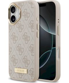 Guess 4G Logo Plate MagSafe Case Защитный чехол для iPhone 17 Pro / розовый Чехлы - альтернативные