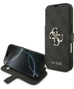 Guess Book 4G Metal Logo Case Защитный чехол для iPhone 17 Pro / чёрный Чехлы - альтернативные