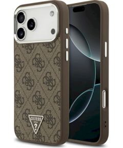 Case Guess 4G Triangle Logo MagSafe Защитный чехол для iPhone 17 Pro Max / коричневый Чехлы - альтернативные
