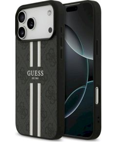 Guess 4G Printed Stripes MagSafe Case Защитный чехол для iPhone 17 Pro Max / чёрный Чехлы - альтернативные