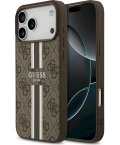 Guess 4G Printed Stripes MagSafe Case Защитный чехол для iPhone 17 Pro Max / коричневый Чехлы - альтернативные
