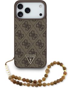 Guess 4G Strap Triangle Logo MagSafe Защитный чехол для iPhone 17 Pro Max / коричневый Чехлы - альтернативные