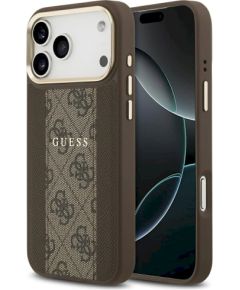 Guess 4G Stripe MagSafe Case Защитный чехол для iPhone 17 Pro Max / коричневый Чехлы - альтернативные