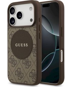 Guess 4G Circle Classic Logo MagSafe Защитный чехол для iPhone 17 Pro / коричневый Чехлы - альтернативные