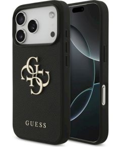 Guess Grained Big 4G & Classic Logo case Защитный чехол для iPhone 17 Pro / чёрный Чехлы - альтернативные