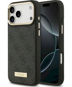 Guess 4G Logo Plate MagSafe Case Защитный чехол для iPhone 17 Pro Max / чёрный Чехлы - альтернативные