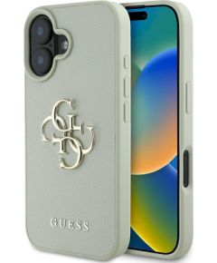 Guess Grained Big 4G Logo Small Classic Logo Case Защитный чехол для iPhone 16 / зелёный Чехлы - альтернативные