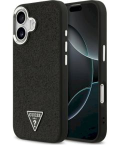 Case Guess Glitter Triangle Logo MagSafe Защитный чехол для iPhone 17 / чёрный Чехлы - альтернативные