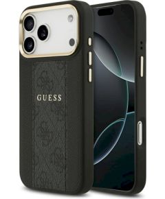 Guess 4G Stripe MagSafe Case Защитный чехол для iPhone 17 Pro Max / чёрный Чехлы - альтернативные