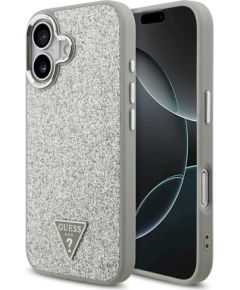Case Guess Glitter Triangle Logo MagSafe Защитный чехол для iPhone 17 / серебристый Чехлы - альтернативные
