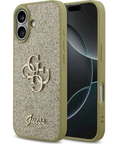 Case Guess Fixed Glitter Big 4G Защитный чехол для iPhone 17 / золотой Чехлы - альтернативные