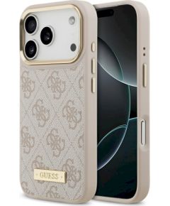 Guess 4G Logo Plate MagSafe Case Защитный чехол для iPhone 17 Pro / розовый Чехлы - альтернативные