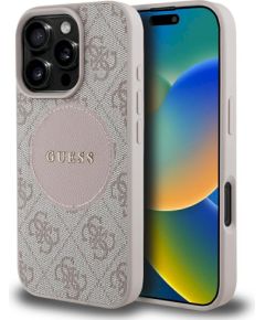 Case Guess 4G Circle Classic Logo MagSafe Защитный чехол для iPhone 16 Pro / розовый Чехлы - альтернативные