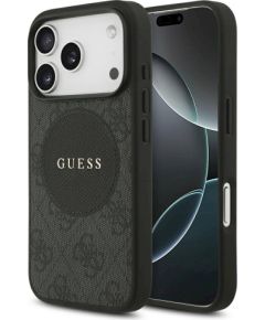 Guess 4G Circle Classic Logo MagSafe Защитный чехол для iPhone 17 Pro / чёрный Чехлы - альтернативные