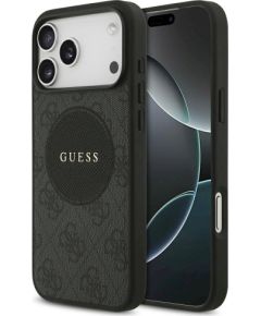 Guess 4G Circle Classic Logo MagSafe Защитный чехол для iPhone 17 Pro Max / чёрный Чехлы - альтернативные