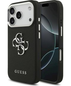 Case Guess Grained Big 4G Classic Logo Защитный чехол для iPhone 17 Pro / чёрный Чехлы - альтернативные