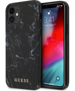 Guess GUHCP12SPCUMABK Marble Hardcase Защитный чехол для iPhone 12 mini 5,4" / чёрный Чехлы - альтернативные
