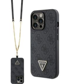 Guess GUHCP13LP4TDSCPK Crossbody 4G Metal Logo Защитный чехол для iPhone 13 Pro / 13 6.1" / чёрный Чехлы - альтернативные