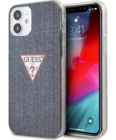Guess GUHCP12SPCUJULDB Jeans Collection Защитный чехол для iPhone 12 mini 5,4" / тёмно-синий Чехлы - альтернативные