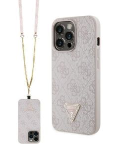 Guess GUHCP13LP4TDSCPP Crossbody 4G Metal Logo Защитный чехол для iPhone 13 Pro / 13 6.1" / розовый Чехлы - альтернативные