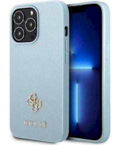 Guess GUHCP13LPS4MB Hardcase Saffiano 4G Small Metal Logo Защитный чехол для iPhone 13 Pro / 13 6,1" / синий Чехлы - альтернативные