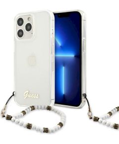 Guess GUHCP13LKPSWH Защитный чехол для iPhone 13 Pro / 13 6,1" / Transparent White Pearl Чехлы - альтернативные
