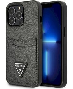 Guess GUHCP13LP4TPK Hardcase 4G Triangle Logo Cardslot Защитный чехол для iPhone 13 Pro / 13 6,1" / чёрный Чехлы - альтернативные