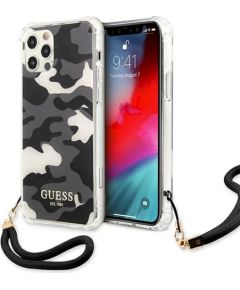 Guess GUHCP12MKSARBK Camo Collection Защитный чехол для iPhone 12/12 Pro 6,1" / чёрный Чехлы - альтернативные