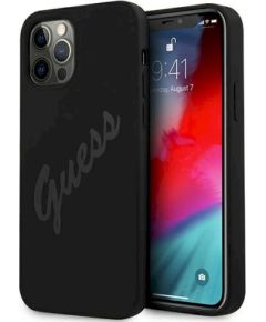 Guess GUHCP12LLSVSBK Script Vintage Защитный чехол для iPhone 12 Pro Max 6,7" / чёрный Чехлы - альтернативные