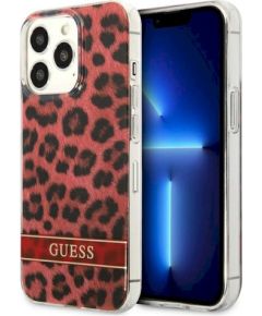 Guess GUHCP13LHSLEOR Leopard Защитный чехол для iPhone 13 Pro / 13 6,1" / красный Чехлы - альтернативные
