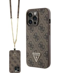 Guess GUHCP13LP4TDSCPW Hardcase Crossbody 4G Metal Logo Защитный чехол для iPhone 13 Pro / 13 6.1" / коричневый Чехлы - альтернативные