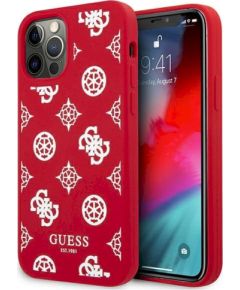 Guess GUHCP12LLSPEWRE Peony Collection Защитный чехол для iPhone 12 Pro Max 6,7" / красный Чехлы - альтернативные