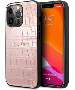 Guess GUHCP13LPCRBPI Croco Strap Collection Защитный чехол для iPhone 13 Pro / 13 6,1" / розовый Чехлы - альтернативные
