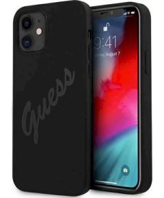 Guess GUHCP12SLSVSBK Script Vintage Защитный чехол для iPhone 12 mini 5,4" / чёрный Чехлы - альтернативные