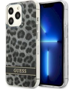 Guess GUHCP13LHSLEOK Hardcase Leopard Защитный чехол для iPhone 13 Pro / 13 6,1" / серый Чехлы - альтернативные
