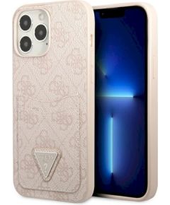 Guess GUHCP13LP4TPP hardcase 4G Triangle Logo Cardslot Защитный чехол для iPhone 13 Pro / 13 6,1" / розовый Чехлы - альтернативные