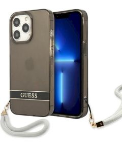 Guess GUHCP13LHTSGSK Hardcase Translucent Stap Защитный чехол для iPhone 13 Pro / 13 6,1" / чёрный Чехлы - альтернативные