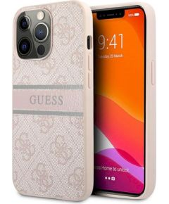 Guess GUHCP13L4GDPI 4G Stripe Защитный чехол для iPhone 13 Pro / 13 6,1" / розовый Чехлы - альтернативные