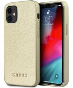 Guess GUHCP12SIGLGO Защитный чехол для iPhone 12 mini 5,4" / золотой Чехлы - альтернативные
