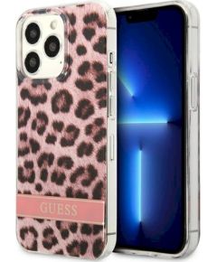 Guess GUHCP13LHSLEOP Leopard Защитный чехол для iPhone 13 Pro / 13 6,1" / розовый Чехлы - альтернативные