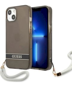 Guess GUHCP13SHTSGSK Hardcase Translucent Stap Защитный чехол для iPhone 13 mini 5,4" / чёрный Чехлы - альтернативные