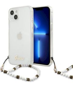 Guess GUHCP13MKPSWH Прозрачный защитный чехол для iPhone 13/14/15 6,1" / White Pearl Чехлы - альтернативные