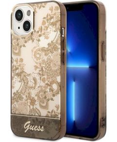 Guess GUHCP14MHGPLHC Porcelain Collection Защитный чехол для iPhone 14 Plus / 15 Plus 6.7" / охристый Чехлы - альтернативные