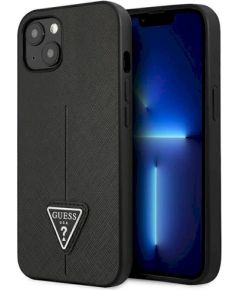 Guess GUHCP13SPSATLK Hardcase Saffiano Triangle Logo Защитный чехол для iPhone 13 mini 5,4" / чёрный Чехлы - альтернативные