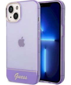 Guess GUHCP14MHGCOU Hardcase Translucent Защитный чехол для iPhone 14 Plus/15 Plus 6.7" / фиолетовый Чехлы - альтернативные
