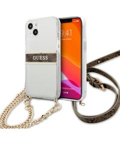 Guess GUHCP13SKC4GBGO Защитный чехол для iPhone 13 mini 5,4" transparent hardcase 4G / коричневый Чехлы - альтернативные