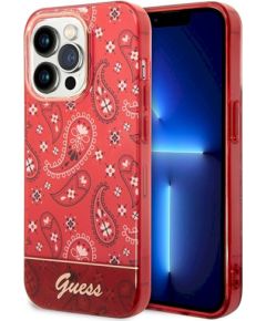Guess GUHCP14LHGBNHR Hardcase Bandana Paisley Защитный чехол для iPhone 14 Pro 6,1" / красный Чехлы - альтернативные