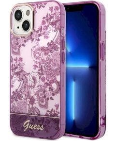Guess GUHCP14MHGPLHF Hardcase Porcelain Collection Защитный чехол для iPhone 14 Plus / 15 Plus 6.7" / фуксия Чехлы - альтернативные