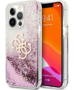 Guess GUHCP13XLG4GPI Hardcase 4G Big Liquid Glitter Защитный чехол для iPhone 13 Pro Max 6.7" / розовый Чехлы - альтернативные